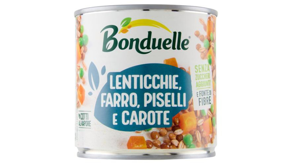 Bonduelle, Insiemi Gustosi lenticchie, farro, carote e piselli