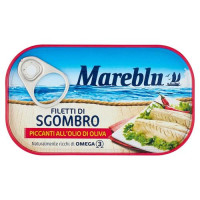 Mareblu Filetti di Sgombro Piccanti all'Olio di Oliva