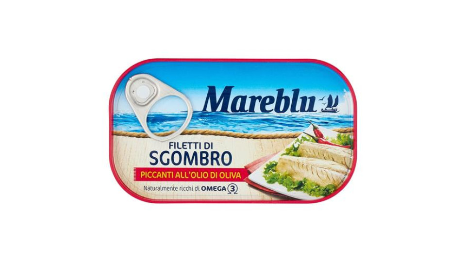 Mareblu Filetti di Sgombro Piccanti all'Olio di Oliva