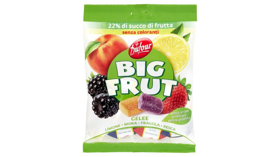Dufour Big Frut Gelee frutti mediterranei - limone, mora, fragola e pesca senza glutine