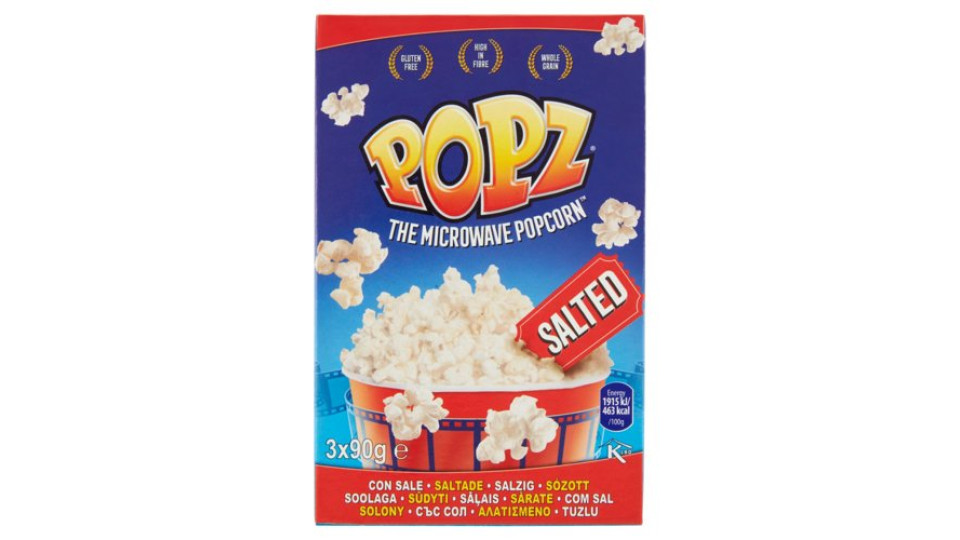 Popz Microwave Popcorn Only 6% Fat