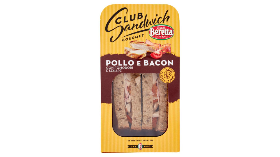 Fratelli Beretta - Club Sandwich Gourmet: Pollo e bacon 160g