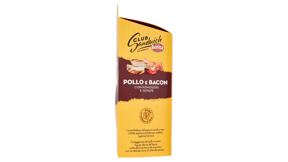 Fratelli Beretta - Club Sandwich Gourmet: Pollo e bacon 160g