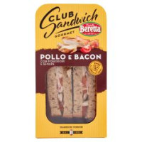 Fratelli Beretta - Club Sandwich Gourmet: Pollo e bacon 160g