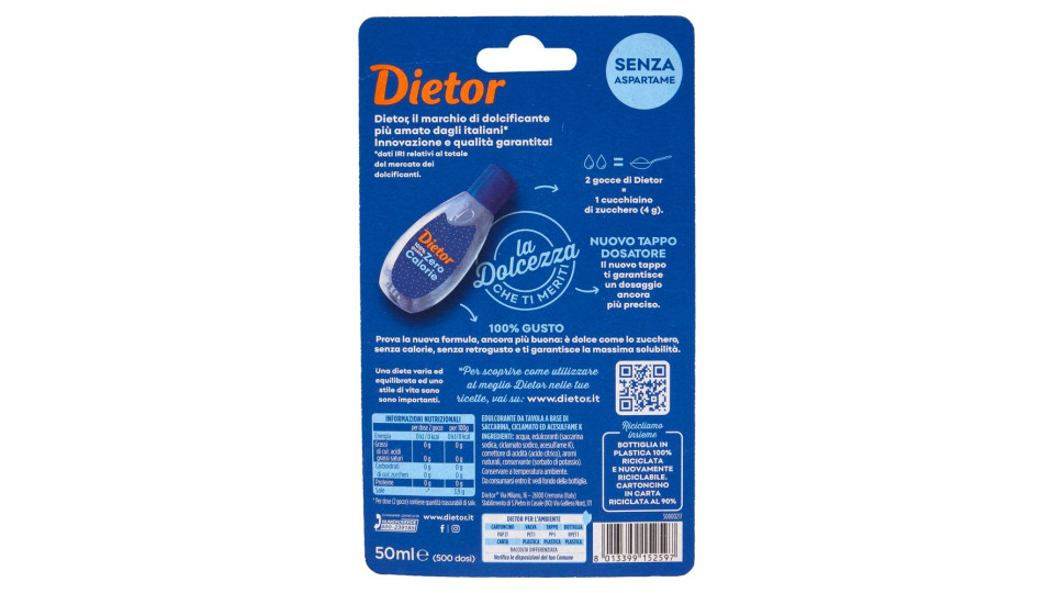 My Dietor Edulcorante Zero Calorie 50ml
