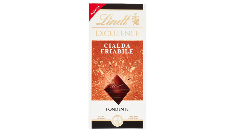 Lindt Excellence Tavoletta di Cioccolato Fondente con Cialda Friabile 100g