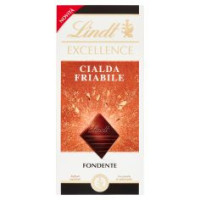 Lindt Excellence Tavoletta di Cioccolato Fondente con Cialda Friabile 100g