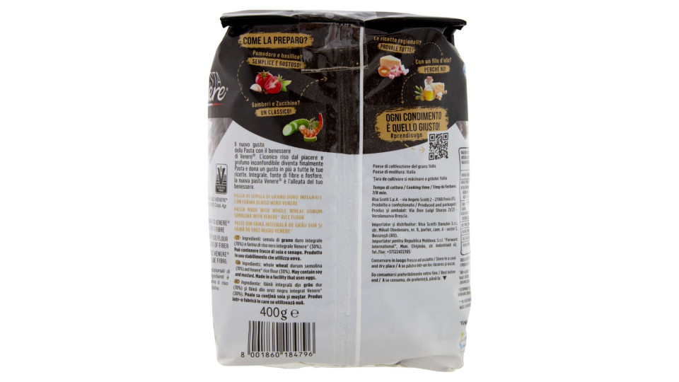 PASTA VENERE SCOTTI FORMATO RIGATONI DA 400GR