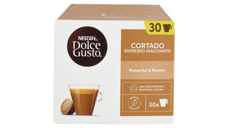 CORTADO ESPRESSO MACCHIATO CAFFè 30 CAPSULE