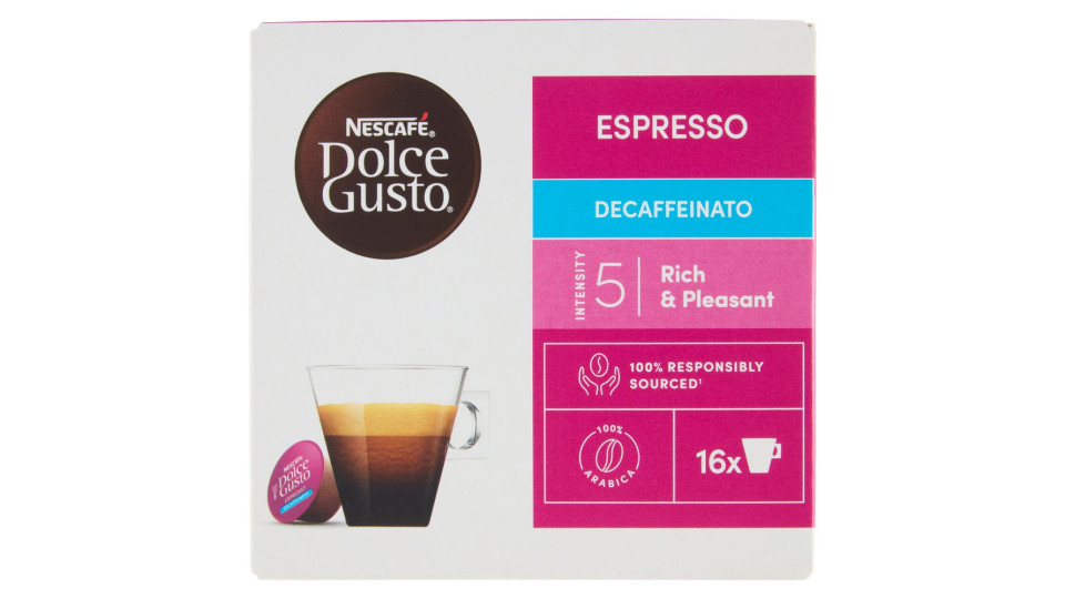 ESPRESSO DECAFFEINATO CAFFè 16 CAPSULE