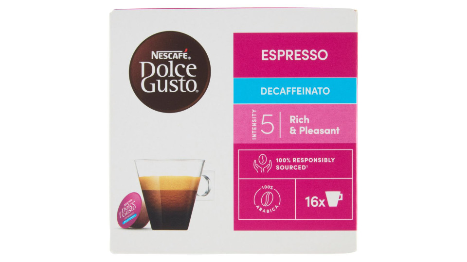 ESPRESSO DECAFFEINATO CAFFè 16 CAPSULE