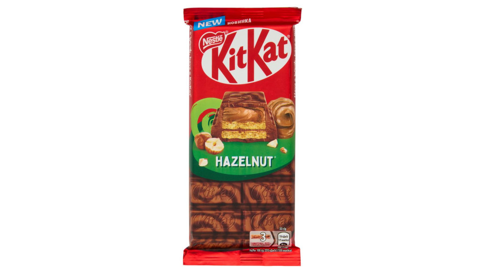NOCCIOLA TAVOLETTA WAFER RICOPERTA DI CIOCCOLATO