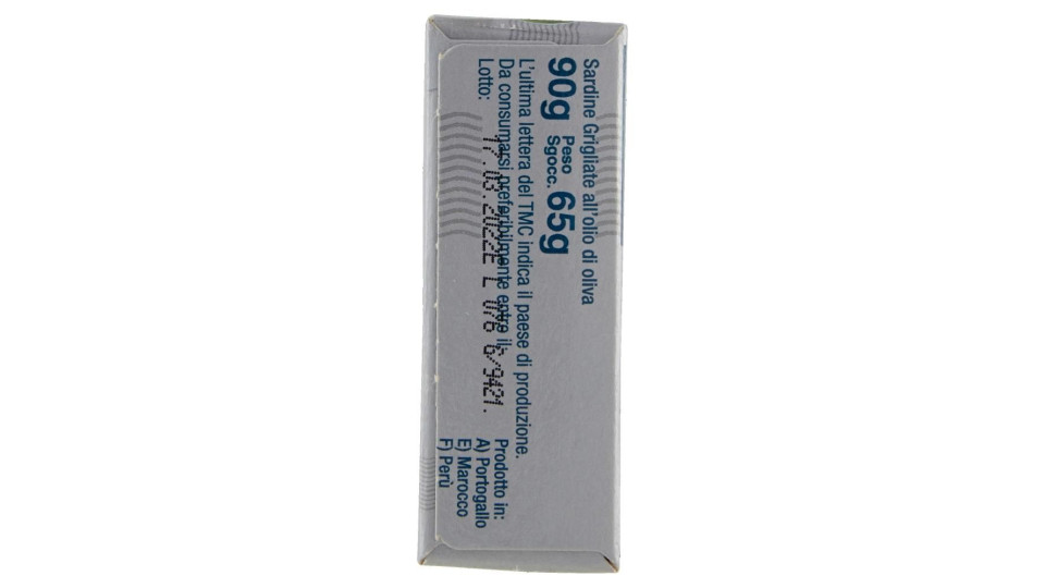 SARDINE GRIGLIATE IN OLIO DI OLIVA