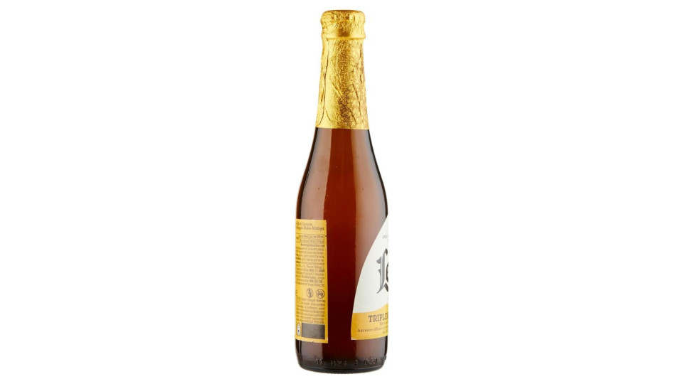 BIRRA TRIPLE DORATA BELGA D'ABBAZIA DOPPIO MALTO NON FILTRATA BOTTIGLIA