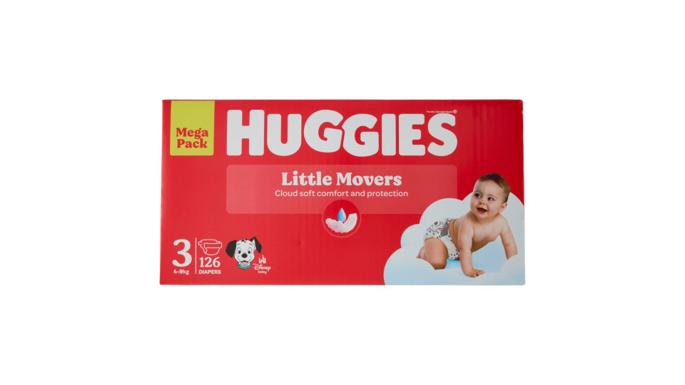 PANNOLINI LITTLE MOVERS TG.3 4/9KG 56 PEZZI