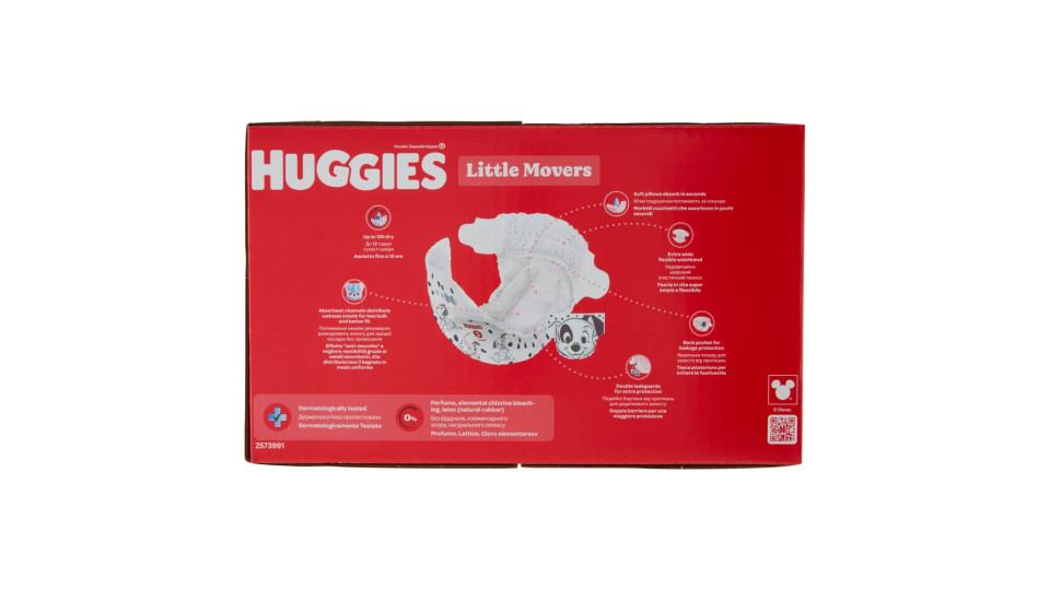 PANNOLINI LITTLE MOVERS TG.3 4/9KG 56 PEZZI