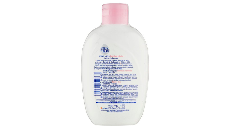 DETERGENTE INTIMO PH5.5 EXTRA DELICATO CALENDULA E MALVA 200ML