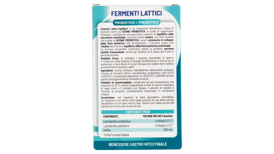 FERMENTI LATTICI OROSOLUBILI 10 BUSTINE