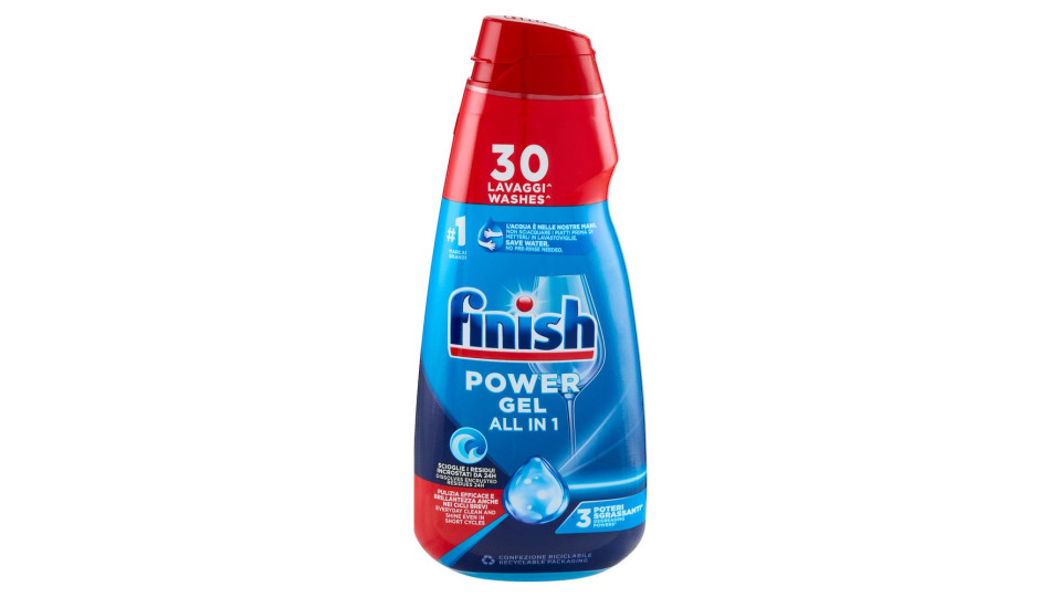 POWER GEL FRESH GEL LAVASTOVIGLIE 30 LAVAGGI 600 ML