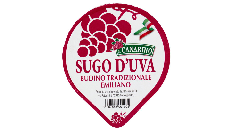 il Canarino Sugo d'Uva Budino Tradizionale Emiliano 150 g