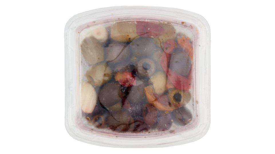 Madama Oliva Gran mix Aperitivo Olive Denocciolate con Peperoni 220 g