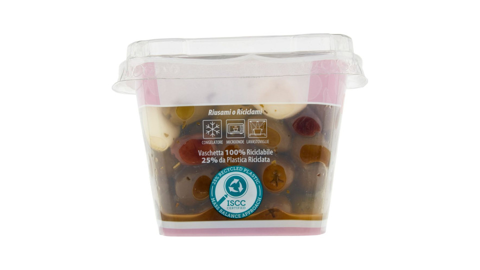 Madama Oliva Gran mix Aperitivo Olive Denocciolate con Peperoni 220 g
