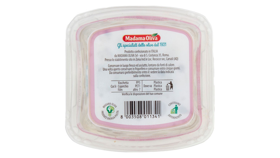Madama Oliva Gran mix Aperitivo Olive Denocciolate con Peperoni 220 g