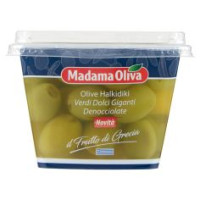Madama Oliva il Frutto di Grecia Olive Halkidiki Verdi Dolci Giganti Denocciolate 480 g