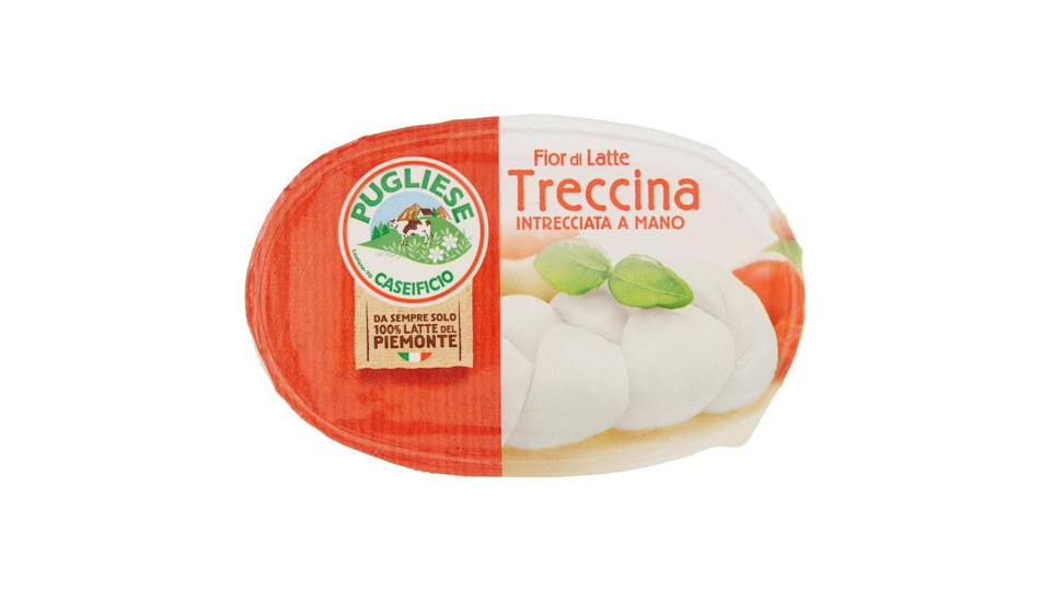 Caseificio Pugliese Fior di Latte Treccina Intrecciata a Mano 200 g