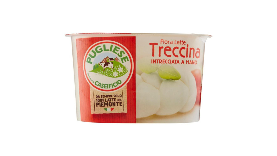 Caseificio Pugliese Fior di Latte Treccina Intrecciata a Mano 200 g