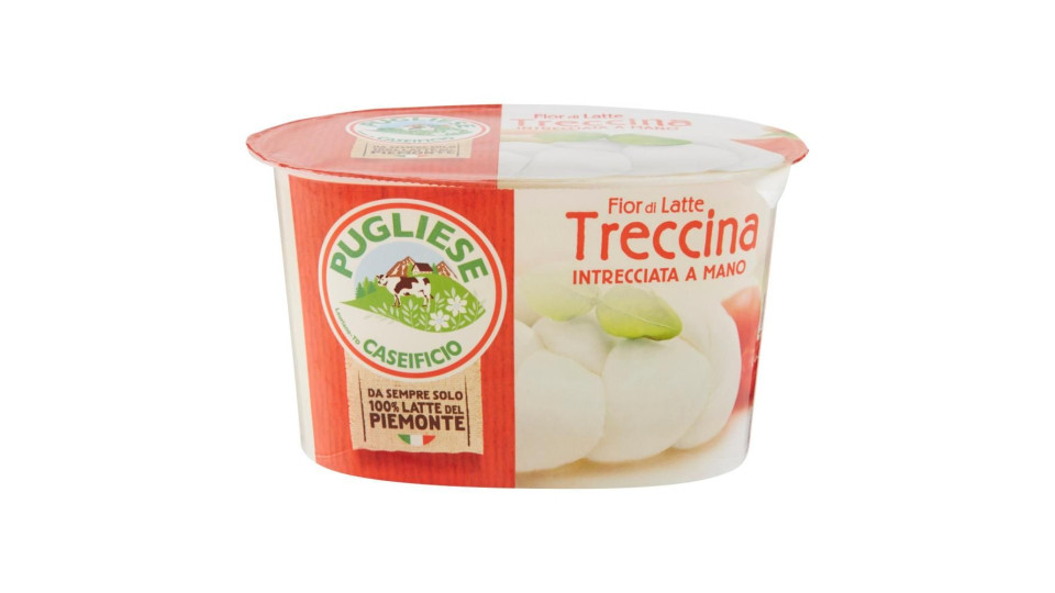 Caseificio Pugliese Fior di Latte Treccina Intrecciata a Mano 200 g