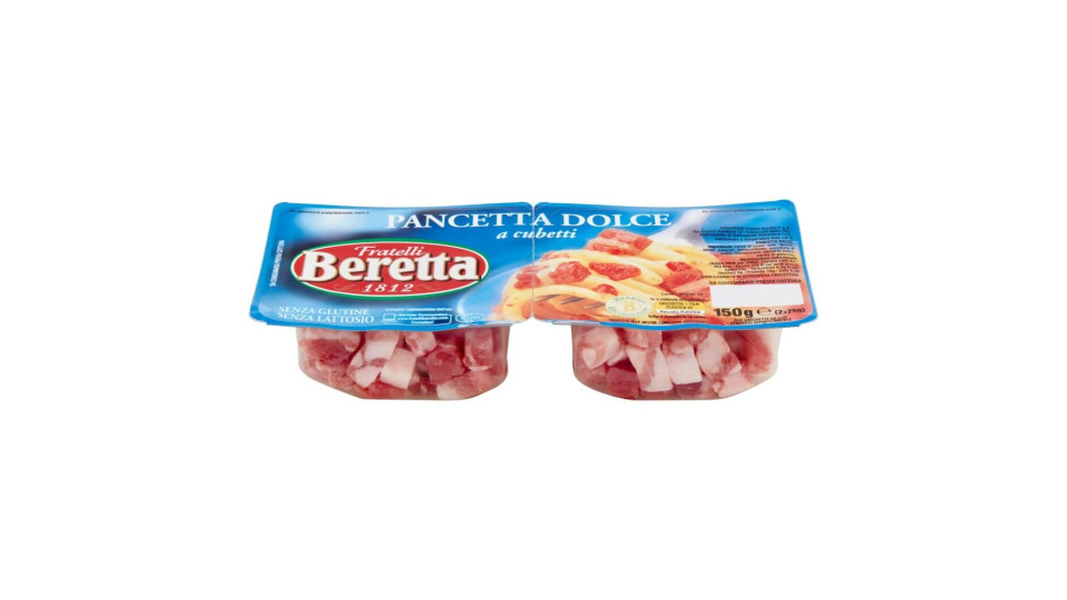 Fratelli Beretta Pancetta Dolce a cubetti 2 x 75 g