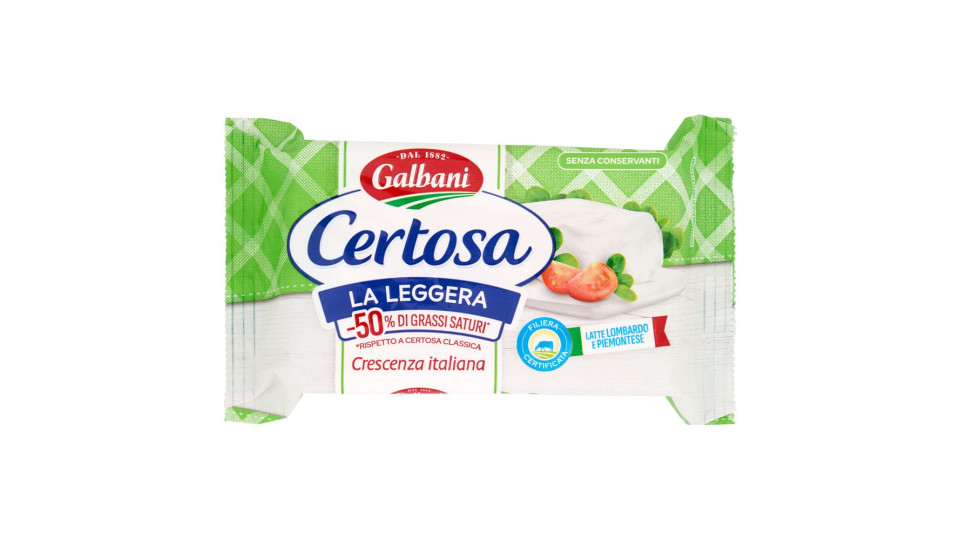 Galbani Certosa la Leggera Crescenza italiana 165 g