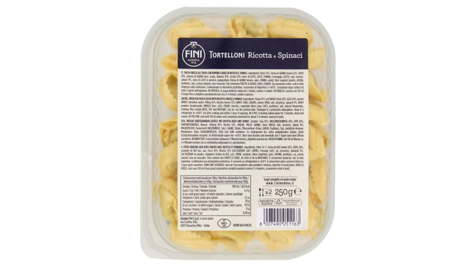 Fini Antica Bottega Ravioli Ricotta e Erbette 250 g