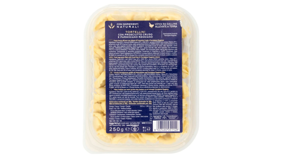 Fini Antica Bottega Tortellini con Prosciutto Crudo e Parmigiano Reggiano 250 g