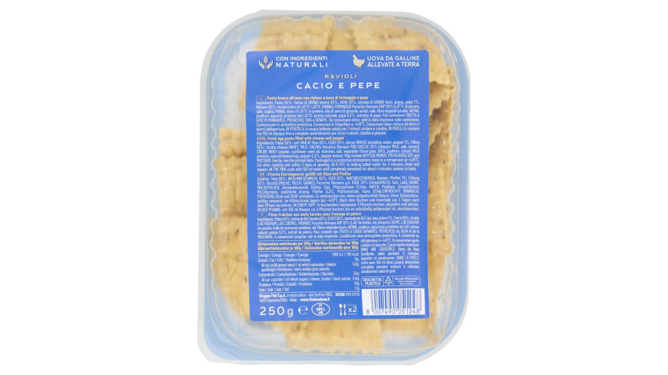 Fini Ravioli Cacio e Pepe 250 g