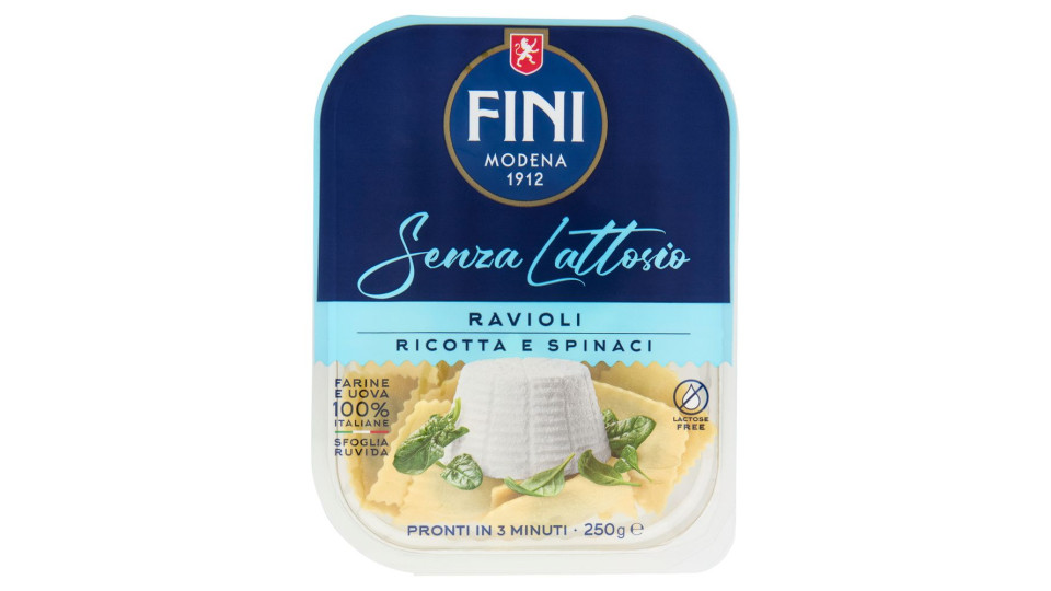 Fini Senza Lattosio Ravioli Ricotta e Spinaci 250 g