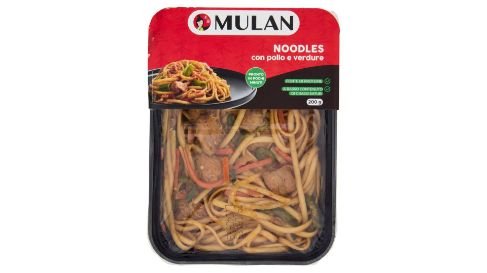 Mulan Noodles con pollo e verdure 200 g