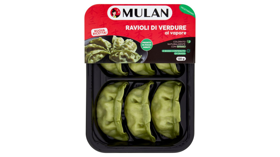 Mulan Ravioli di Verdure al vapore 120 g