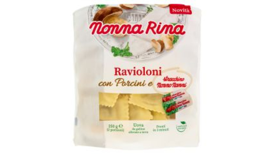 Nonna Rina Ravioloni con Porcini e stracchino Nonno Nanni 250 g