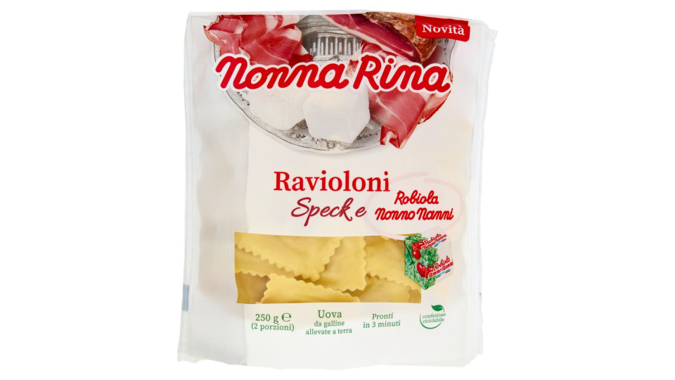 Nonna Rina Ravioloni Speck e Robiola Nonno Nanni 250 g