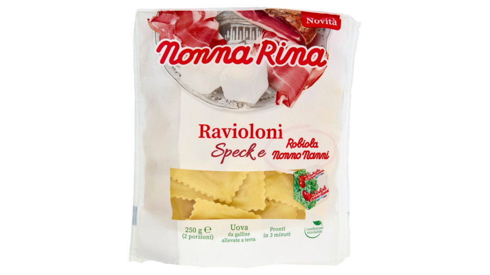Nonna Rina Ravioloni Speck e Robiola Nonno Nanni 250 g