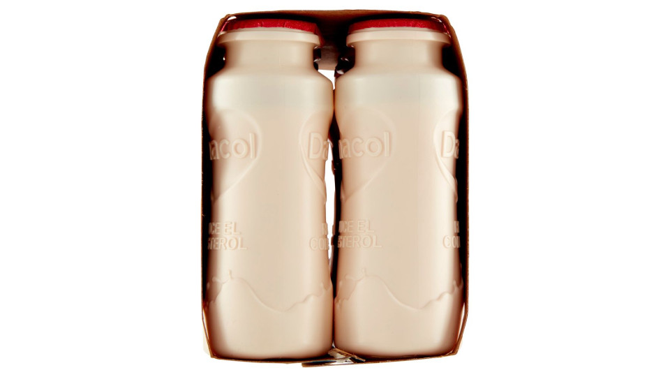 DANACOL Yogurt da bere, Riduce il Colesterolo grazie agli Steroli Vegetali, gusto Fragola, 4x100g