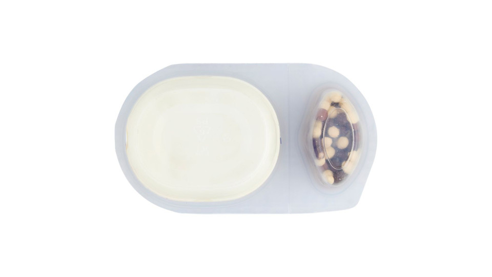 DANONE Duo, Yogurt Bianco Cremoso con Croccanti Palline al Cioccolato, 98g