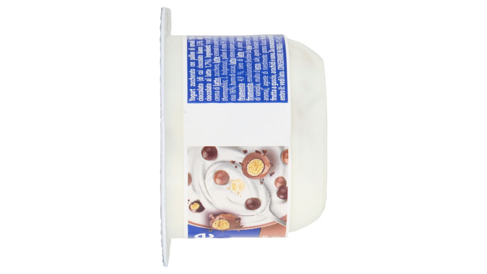 DANONE Duo, Yogurt Bianco Cremoso con Croccanti Palline al Cioccolato, 98g