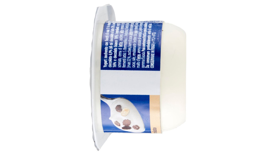 Danone Duo, Yogurt Bianco Cremoso con Fragranti Fiocchi al Cioccolato, 98g