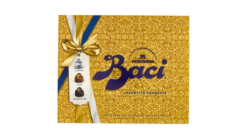 BACI PERUGINA Cioccolatini Assortiti ripieni al Gianduia Scatola Regalo Classica 250g