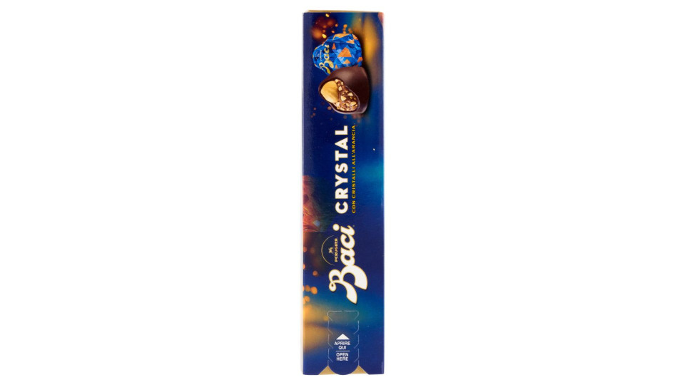 BACI PERUGINA Crystal Cioccolatini Fondenti all'Arancia ripieni al Gianduia Scatola 150g