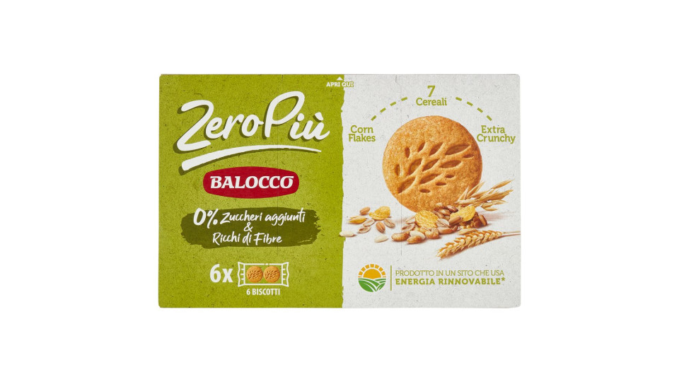 Balocco ZeroPiù 7 Cereali & Corn Flakes 6 x 38,3 g