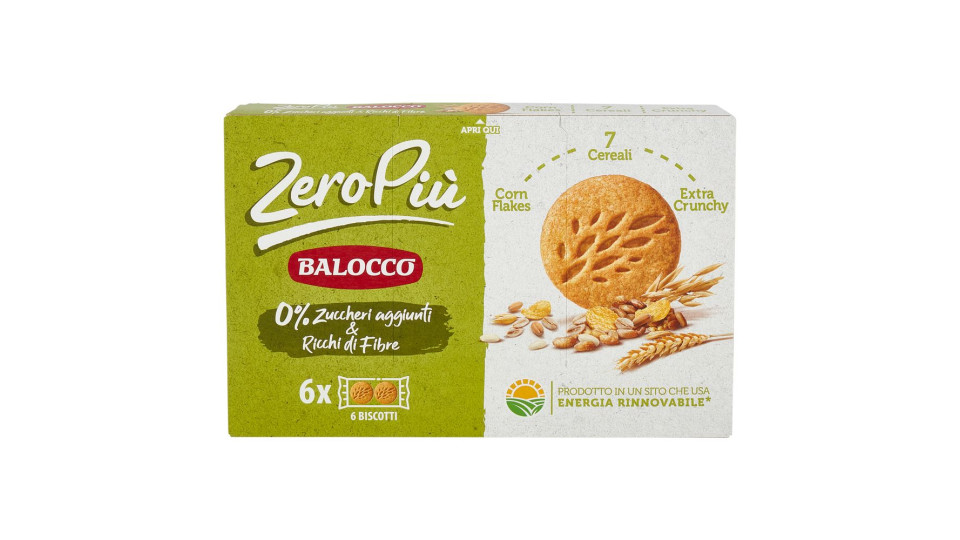 Balocco ZeroPiù 7 Cereali & Corn Flakes 6 x 38,3 g